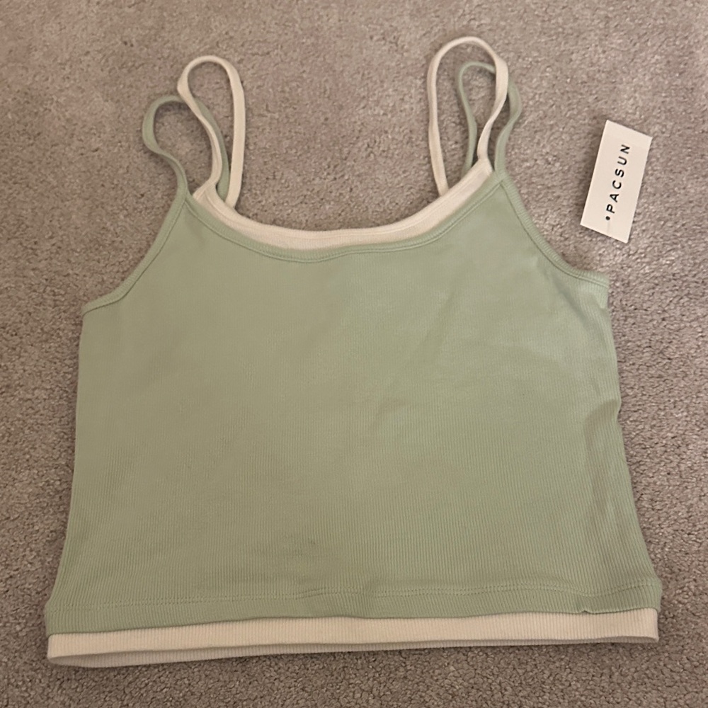 PacSun Light Green Camisole Top